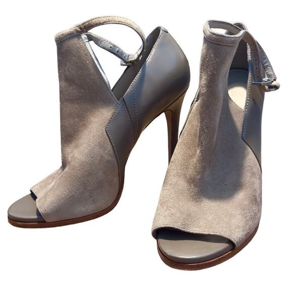 Costume National Peep Toe - Beige Booties - Size 10 - Picture 4 of 9